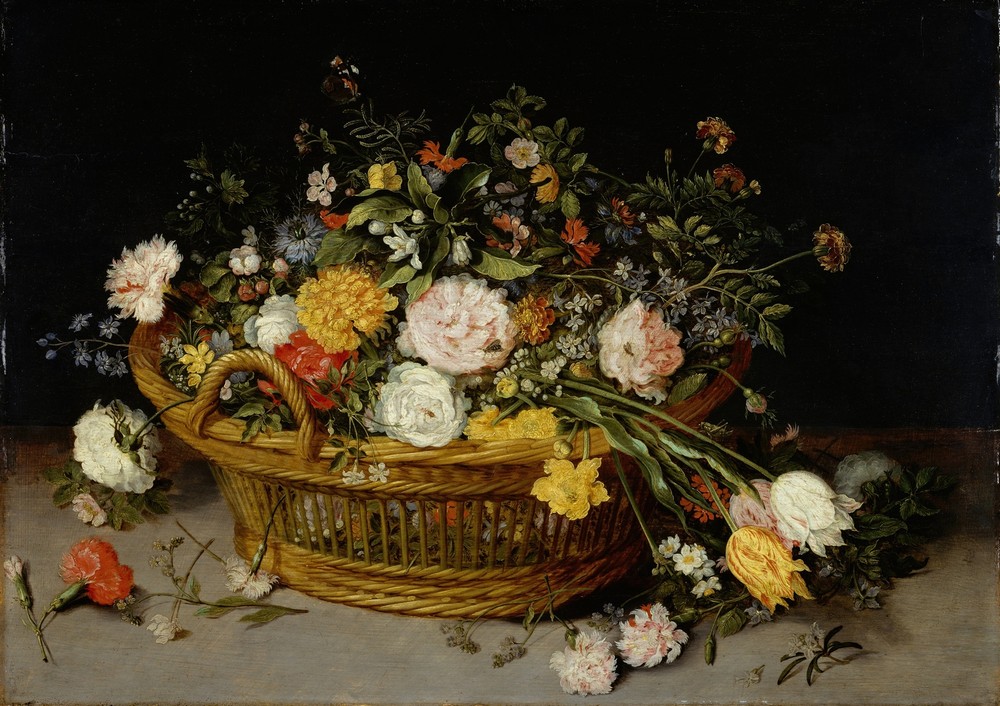 A Basket of Flowers (1620s)
