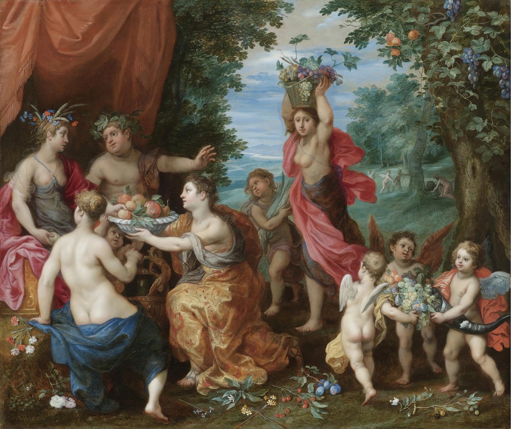 A Bacchanal With Ceres, Bacchus And Venus