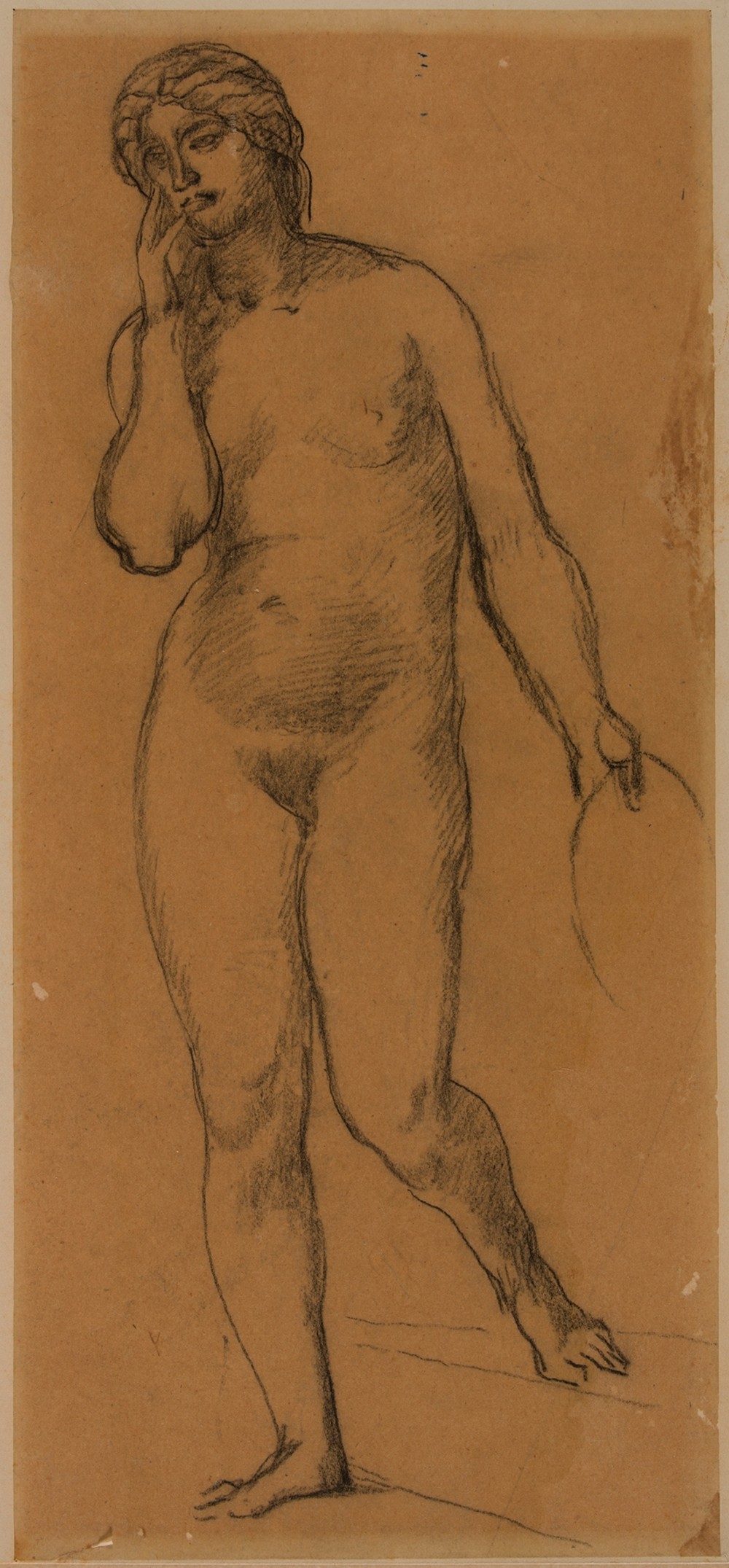Femme nue debout, de face