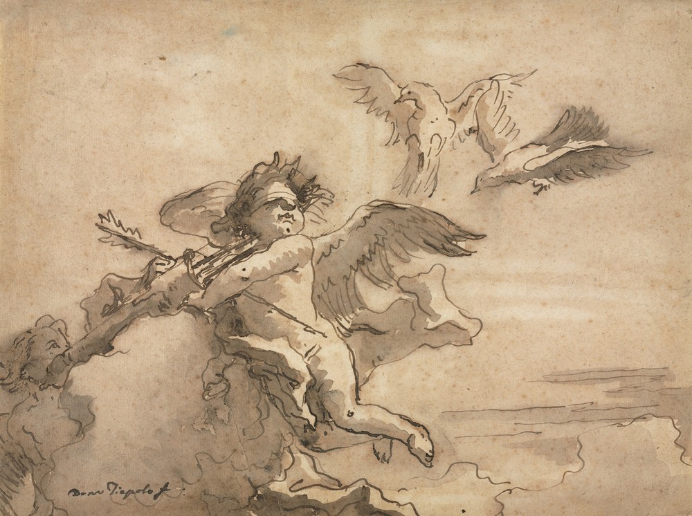 Cupid Blindfolded and Two Doves (1757 or after)