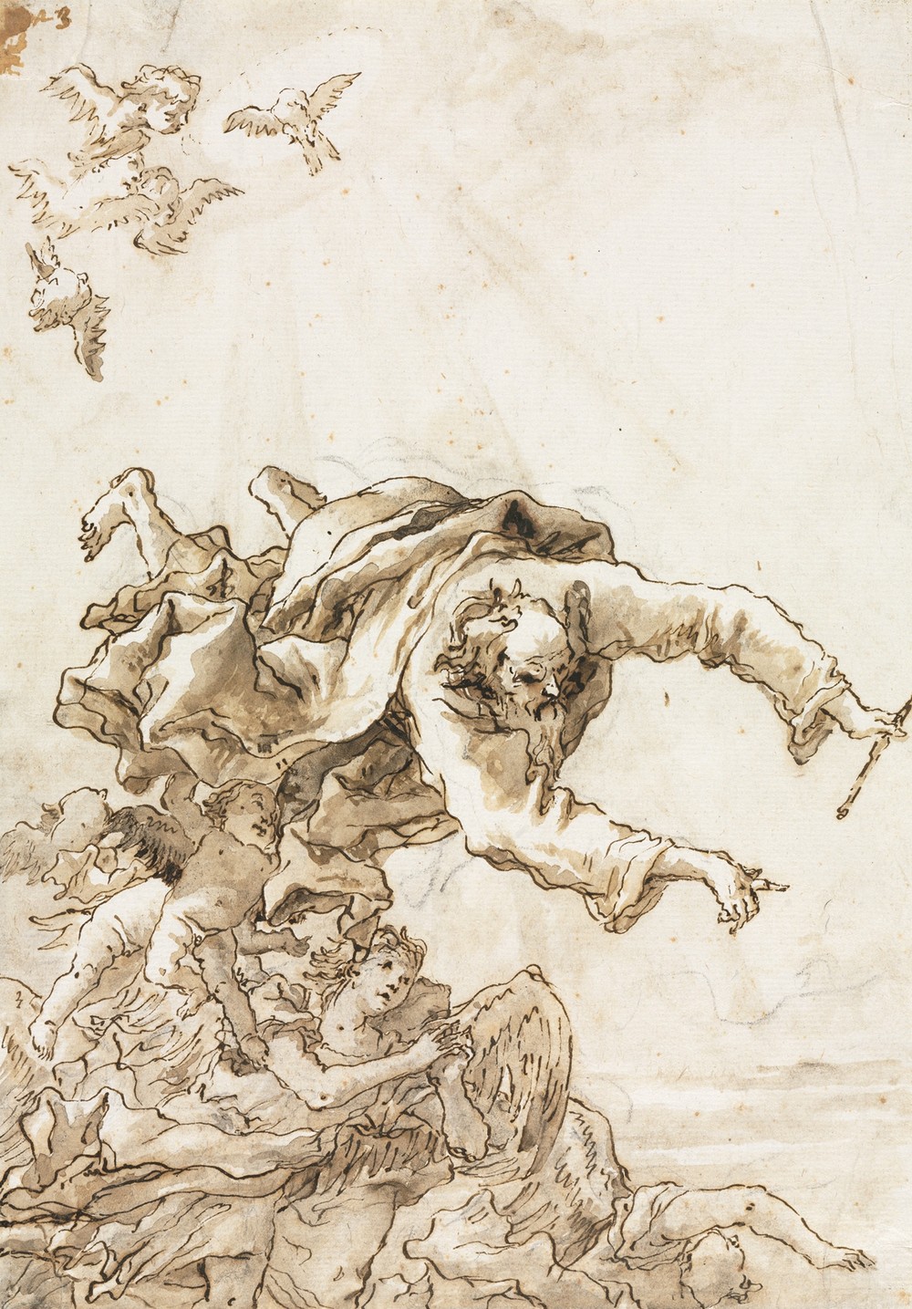 God the Father with Angels and Cherubs (1758 or after)