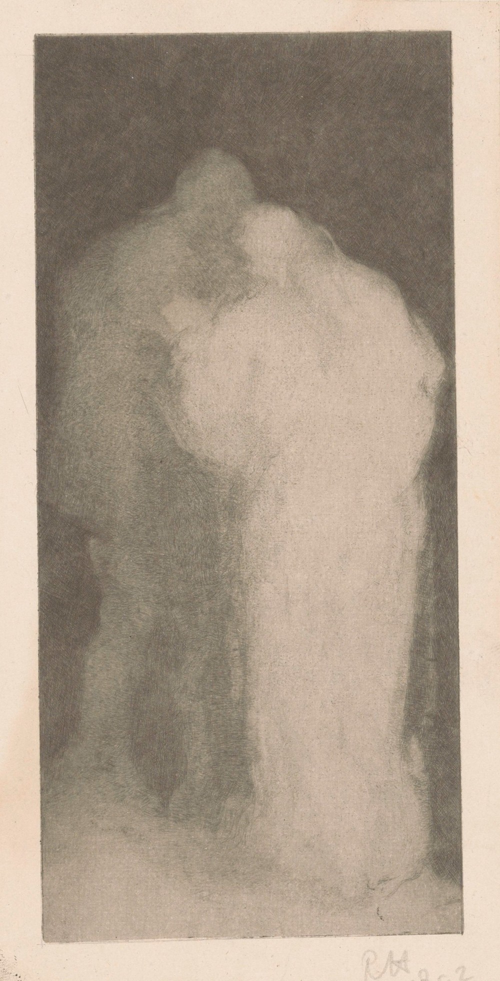 Twee staande figuren,after Matthijs Maris