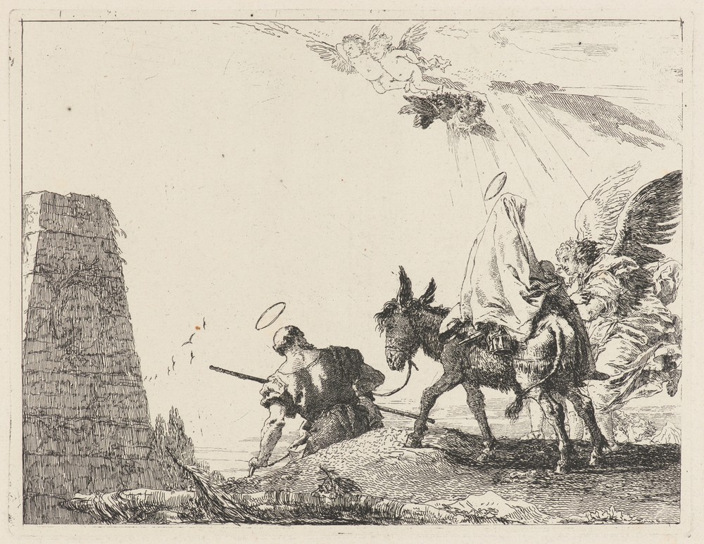 The Flight with Obelisk at the Left