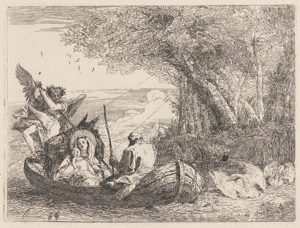 The Holy Family Being Ferried across the River