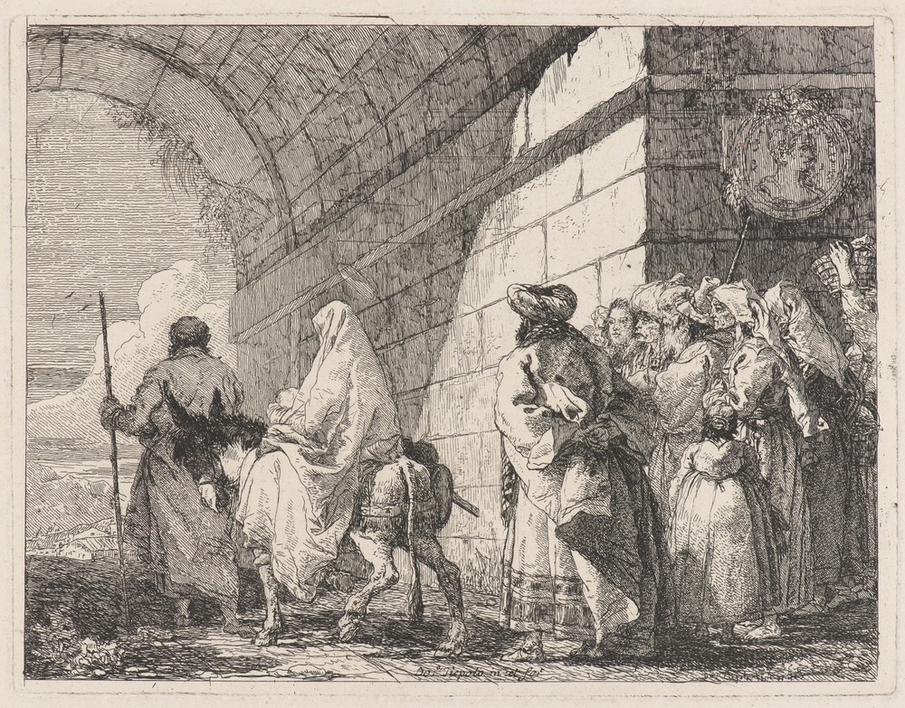 The Holy Family Passes under a City Arch