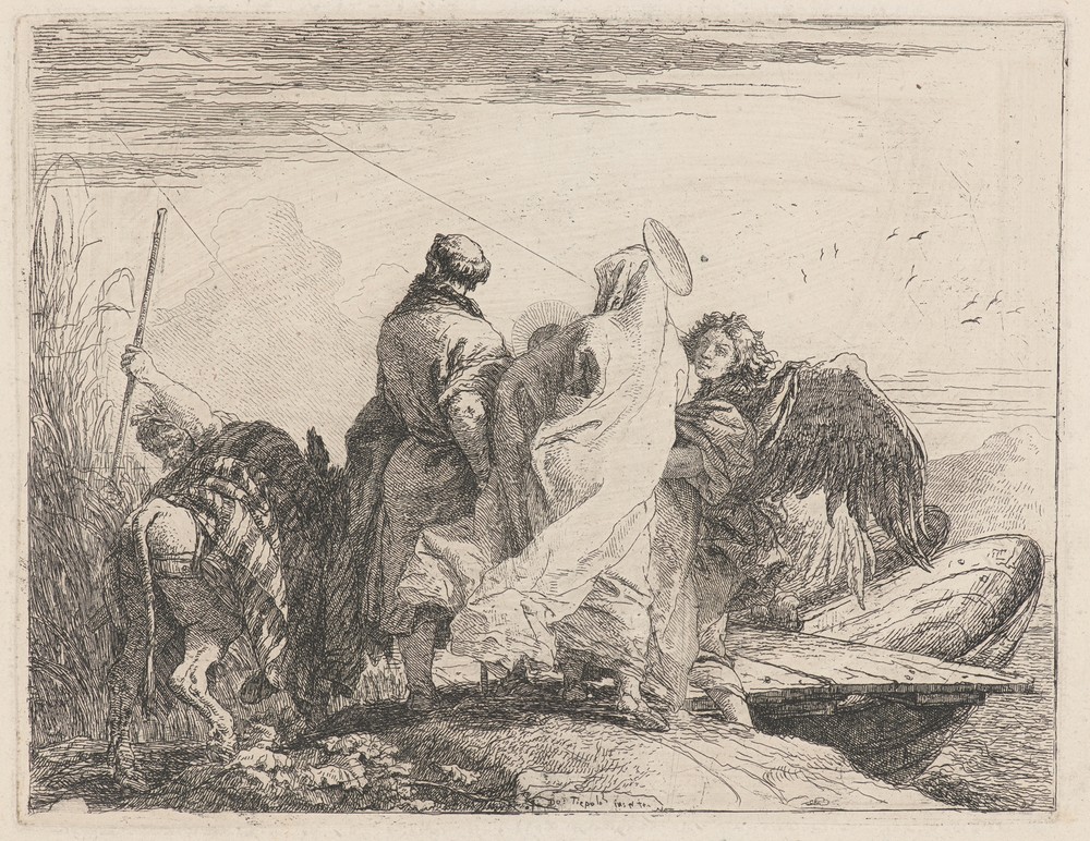 The Holy Family Preparing to Embark