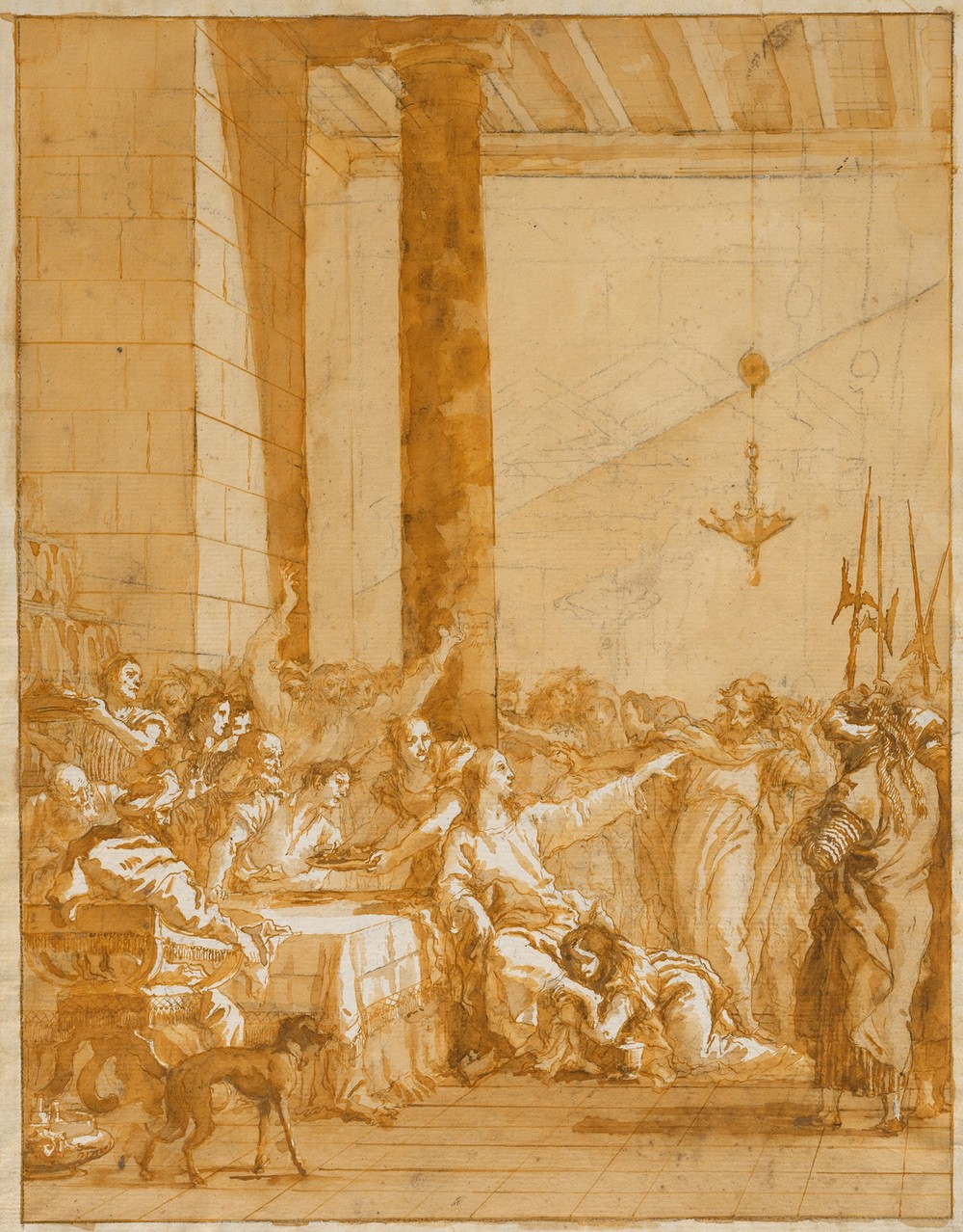 Christ at Supper with Simon the Pharisee, with the Anointment of Christ’s Feet by Mary Magdalen