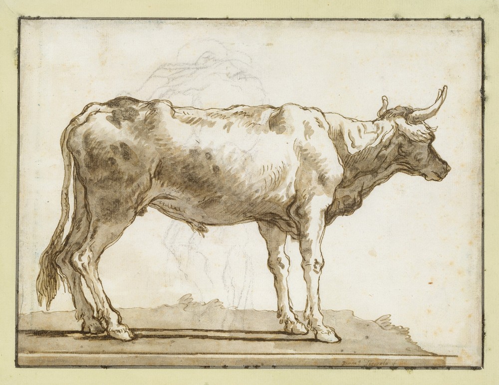 A Bullock Standing to the Right (on a Base) (ca. 1760–61)