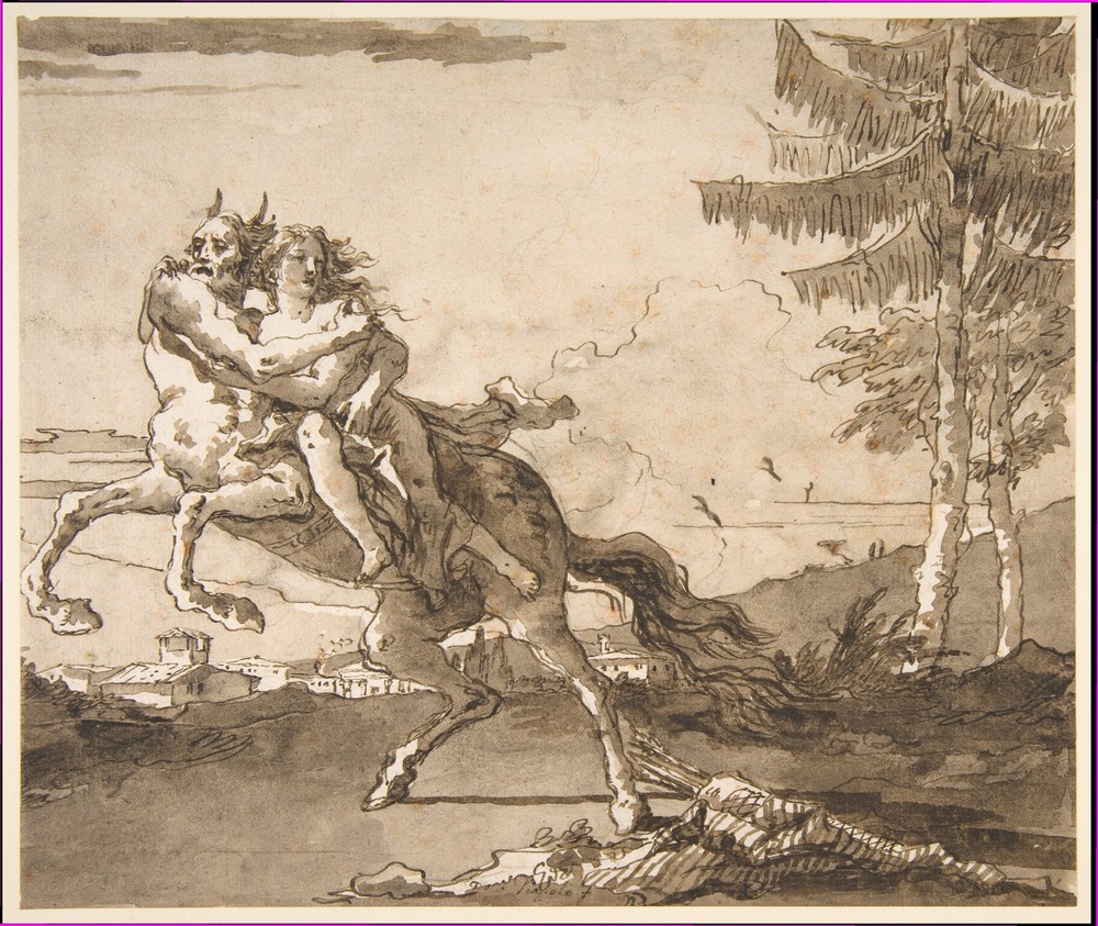 A Centaur Abducting a Nymph