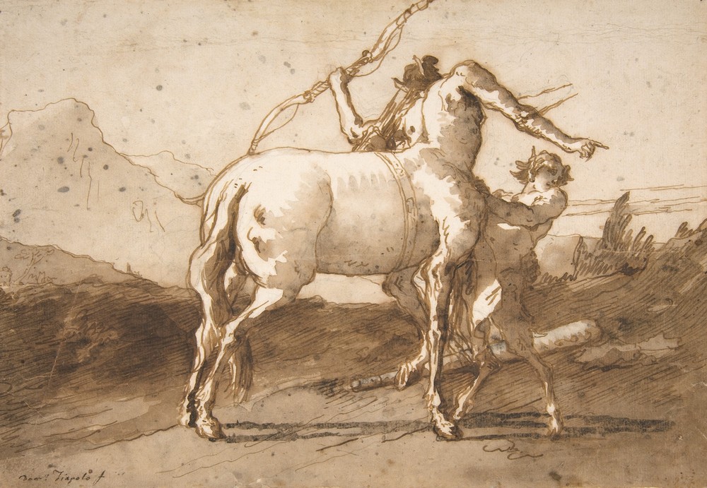A Centaur and a Satyr