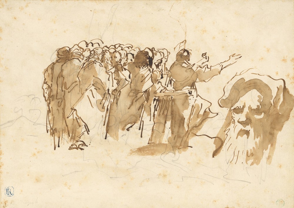 A Saint Preaching, and the Head of an Oriental (ca. 1759)