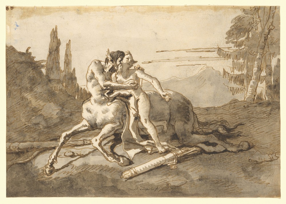 Centaur Embracing Nymph in a Wild Landscape (ca. 1771–91)