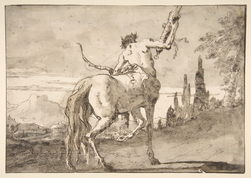 Centaur Holding Up a Quiver