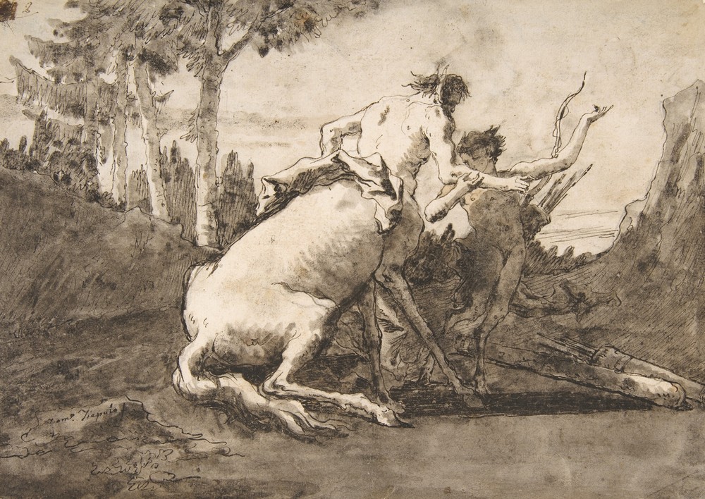 Centaur with a Young Satyr