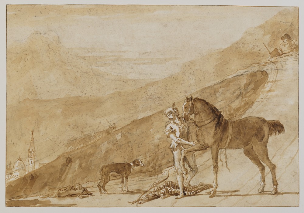 Landscape with a Horse Held by a Page (after 1770)