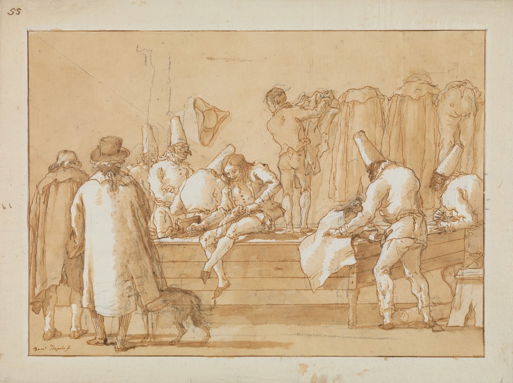 Punchinello as Tailor’s Assistant (late 18th–early 19th century)