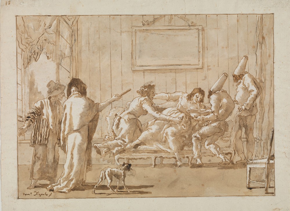 Punchinello’s Mother Sick in Pregnancy (early 19th century)