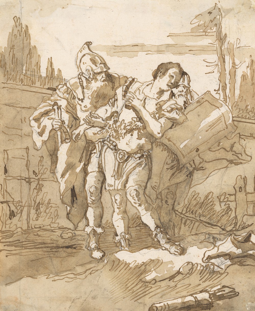 Rinaldo Persuaded by Ubaldo and Guelfo to Abandon Armida (mid-18th–late 18th century)