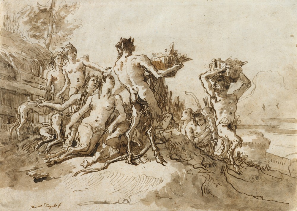 Satyrs Carrying Baskets of Provision for Their Families (ca. 1771–91)