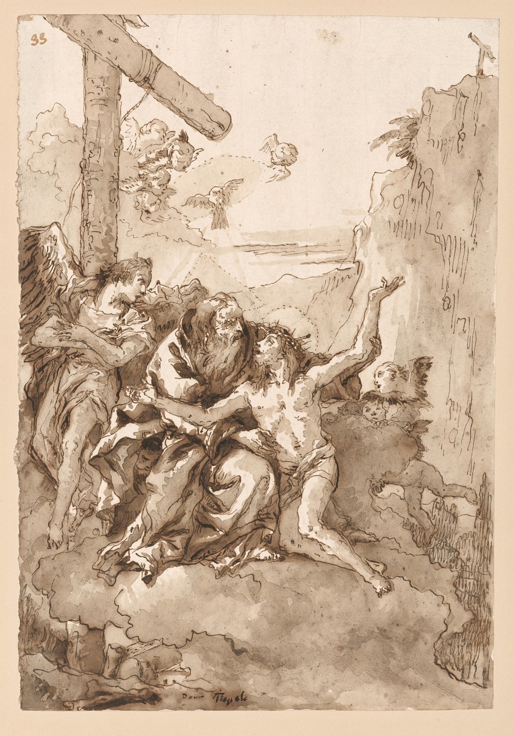 The Trinity in the Clouds (ca. 1785)