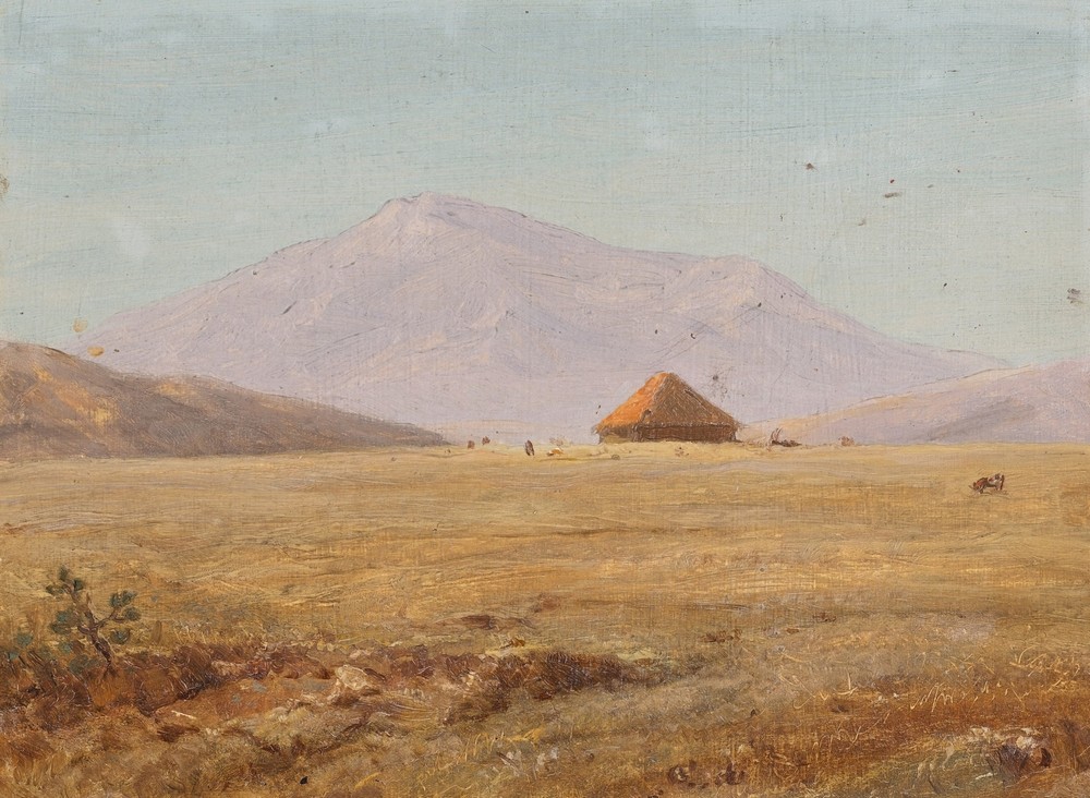 Ecuador, mountain plateau with hut