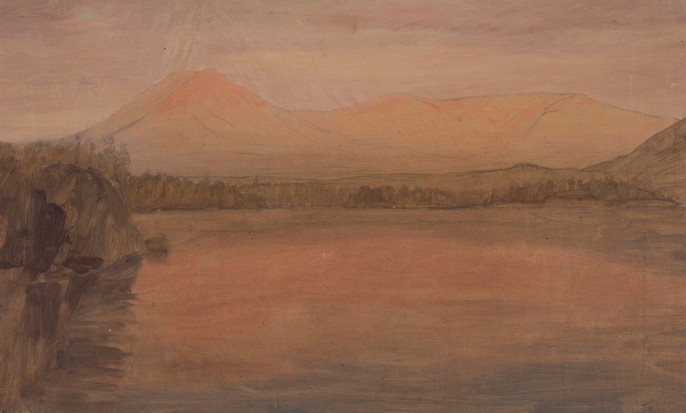 Mts. Katahdin and Turner from Lake Katahdin (1860–78)