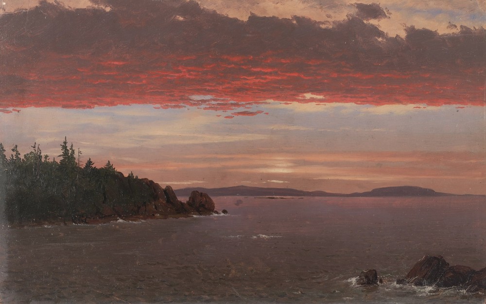 Schoodic Peninsula from Mount Desert at Sunrise (1850–55)