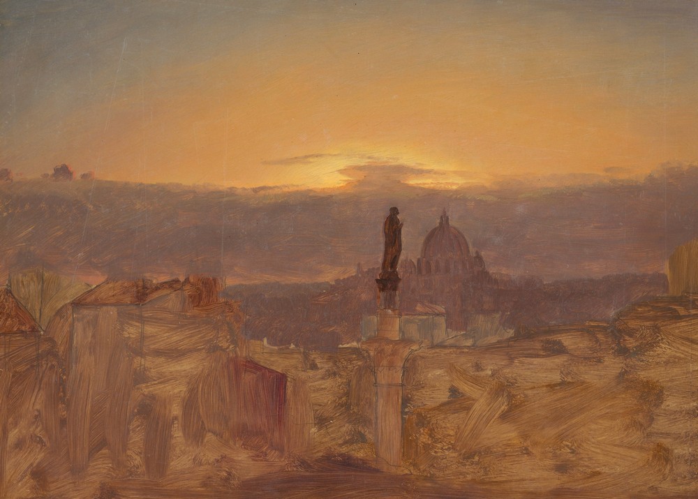 St. Peter’s Basilica from the Pincio, Rome (late 1868 or early 1869)
