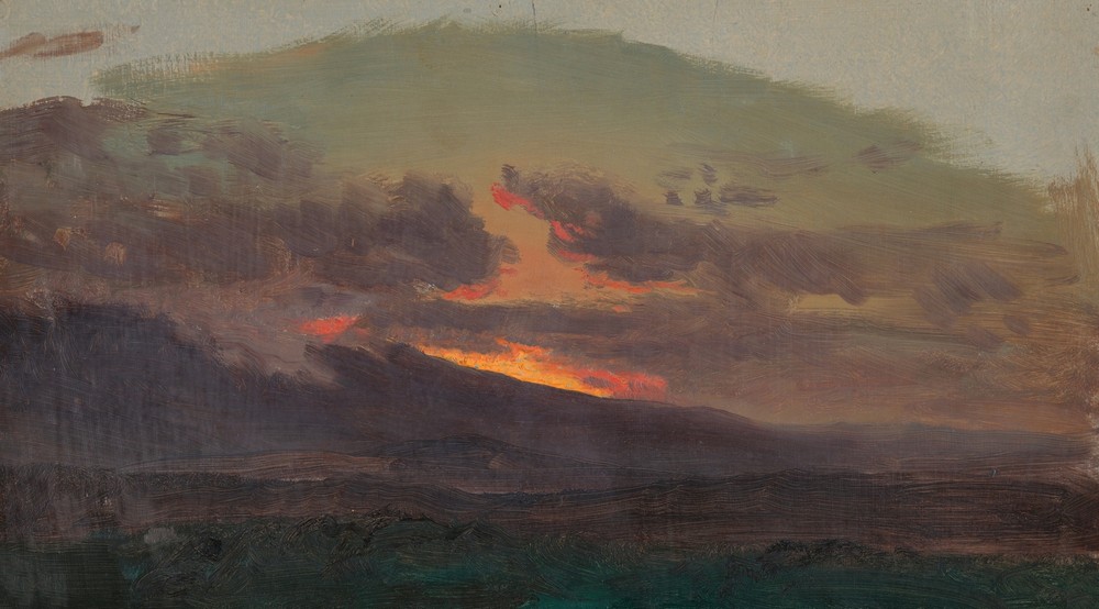 Sunset across the Catskills (1870–80)