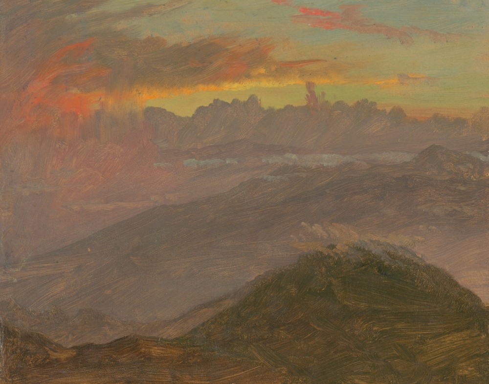 Sunset and Mountains