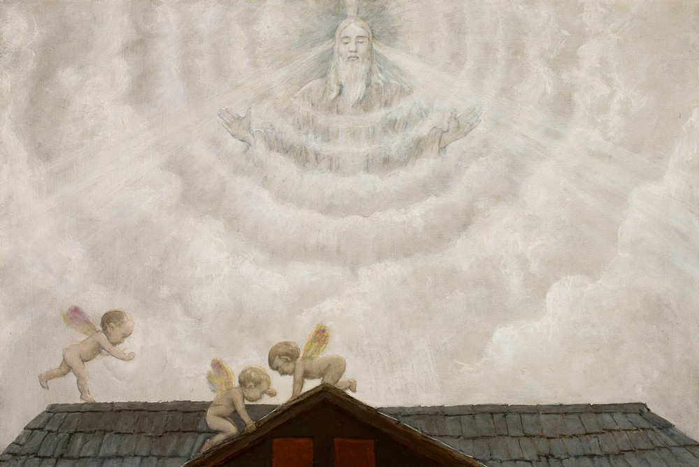God the Father above the shed