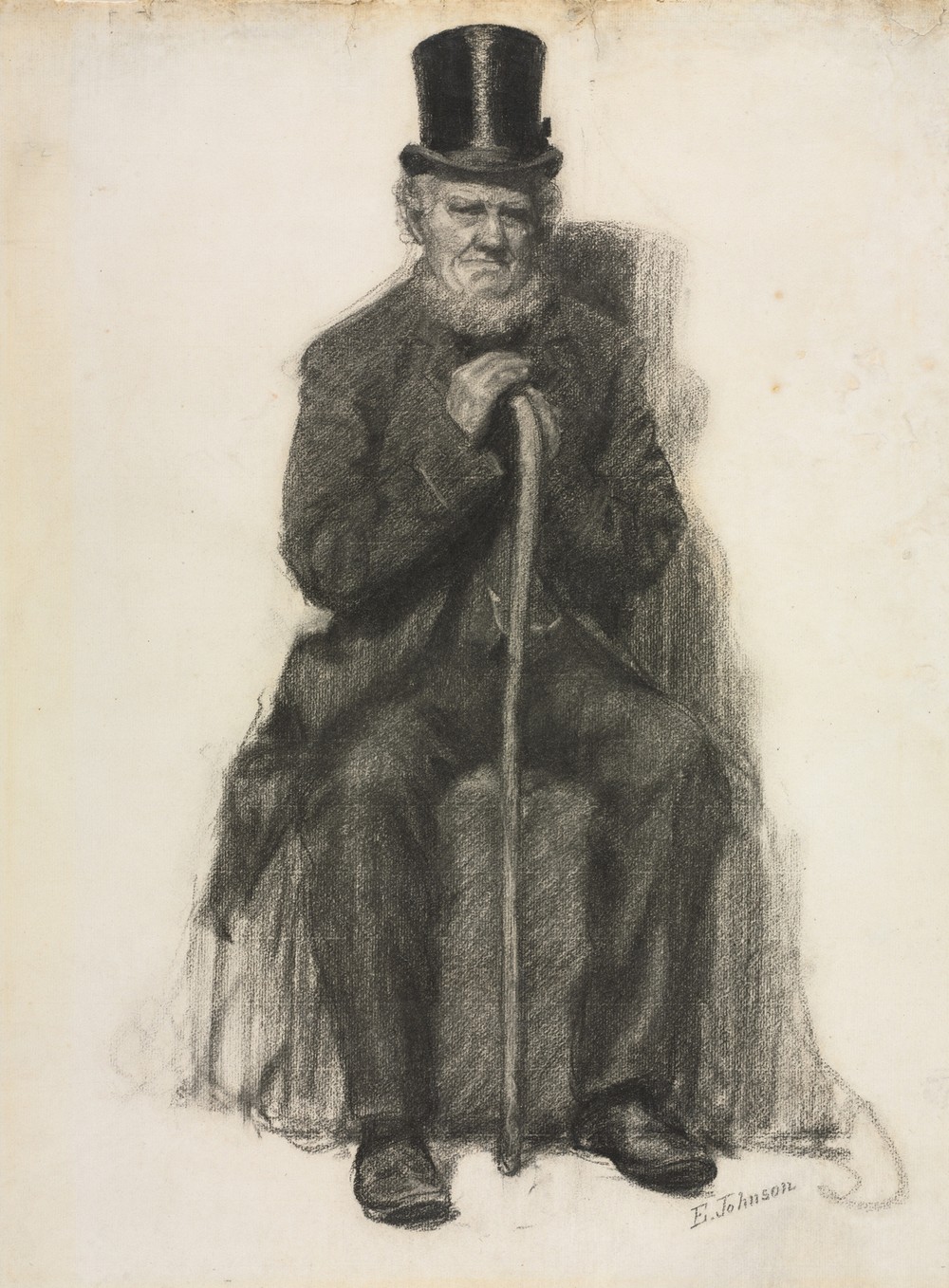 Study of an Old Man (Possibly a Study for Portrait of Peter Folger) (c. 1886)