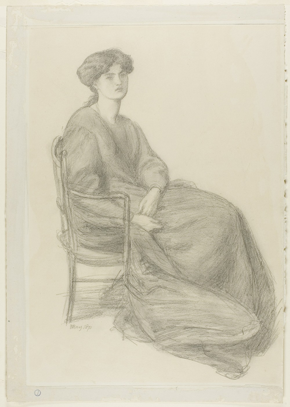 Mrs. William Morris Seated in Chair
