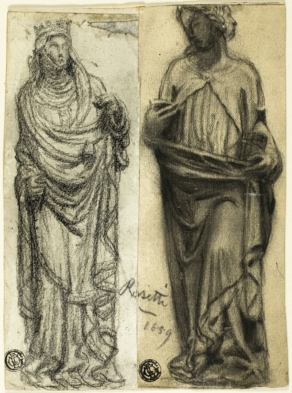 Two Studies of Medieval Sculpture