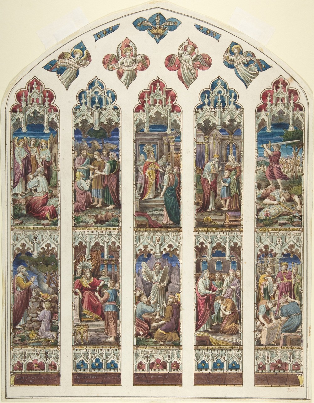 Design for Old Testament Window (ca. 1870)