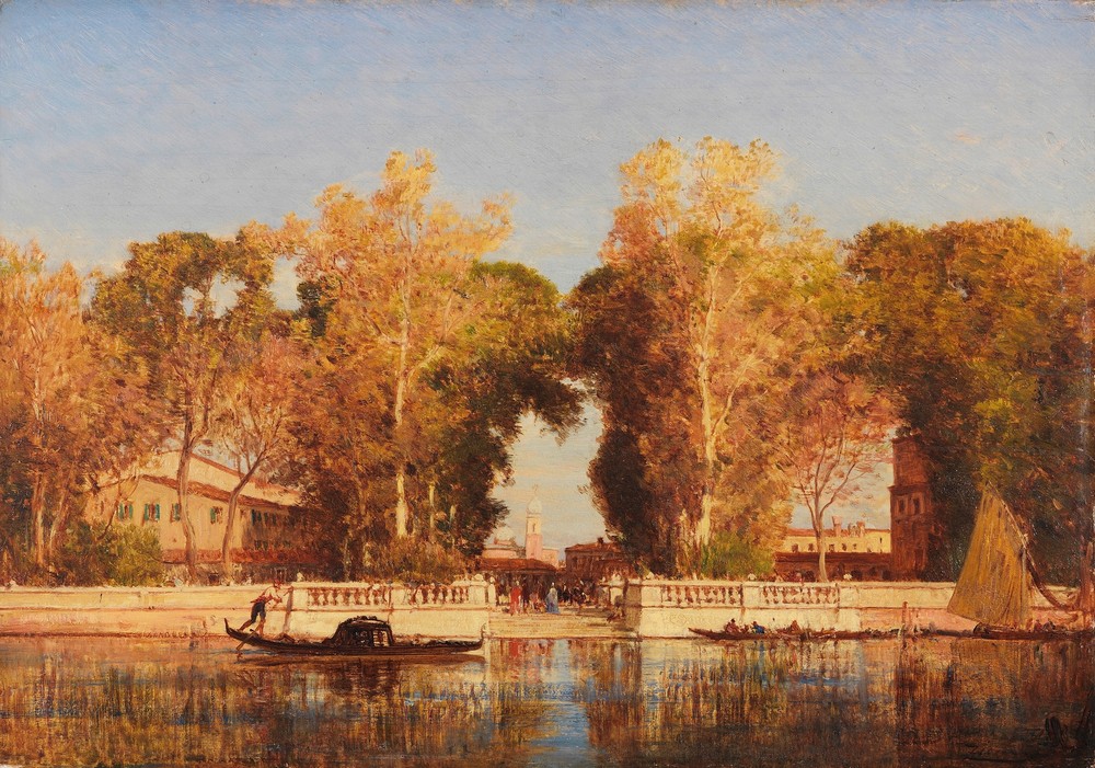 The French gardens in Venice