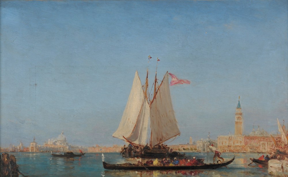 Venise; l’entrée du Grand Canal