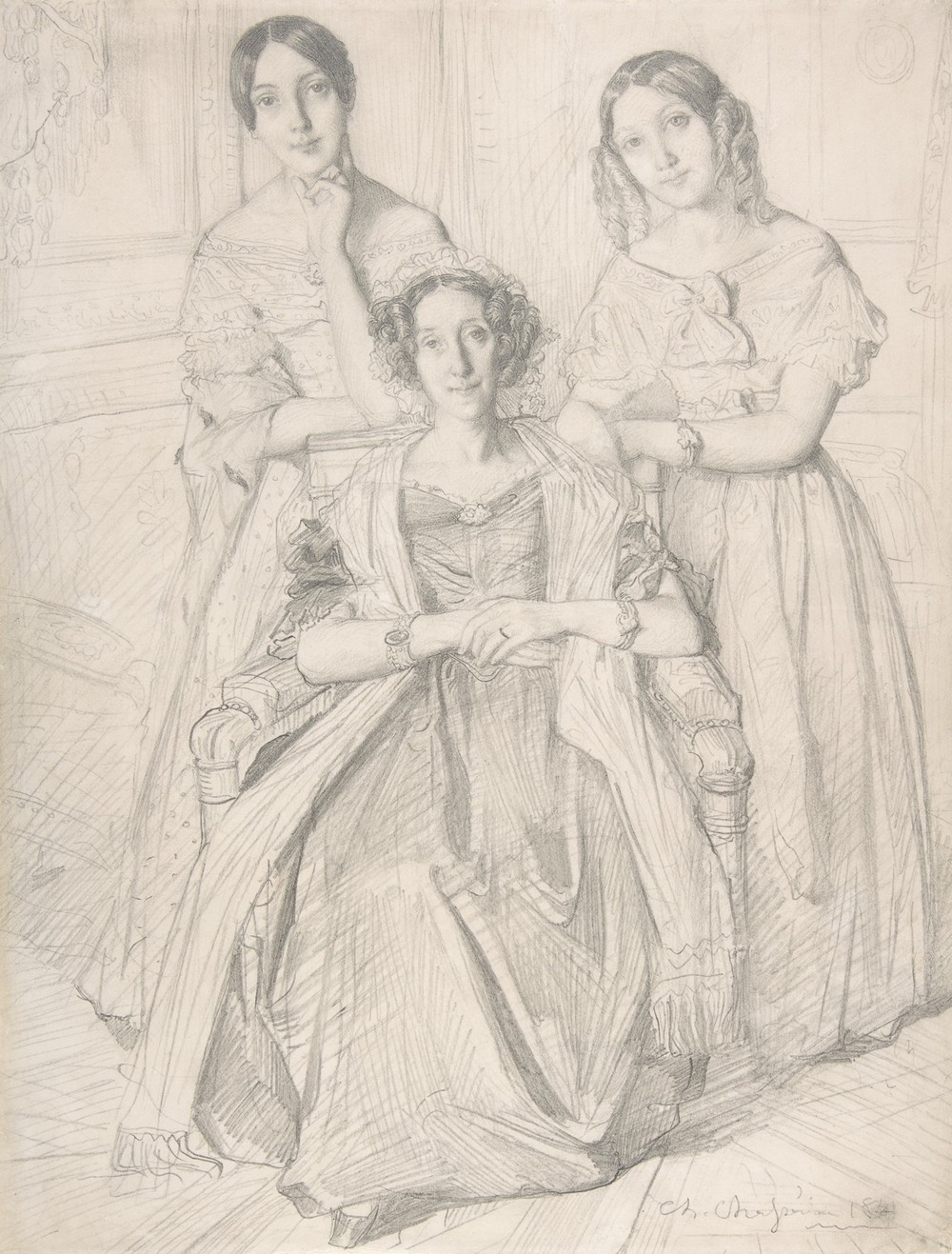 The Baroness Duperré and Her Daughters