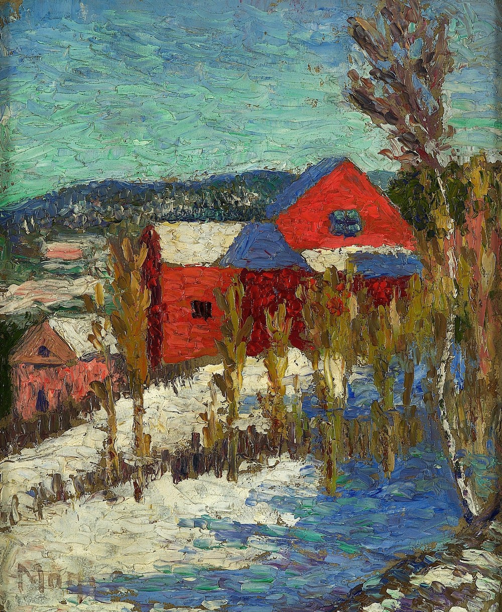 Maastik majadega (between 1908 and 1910)