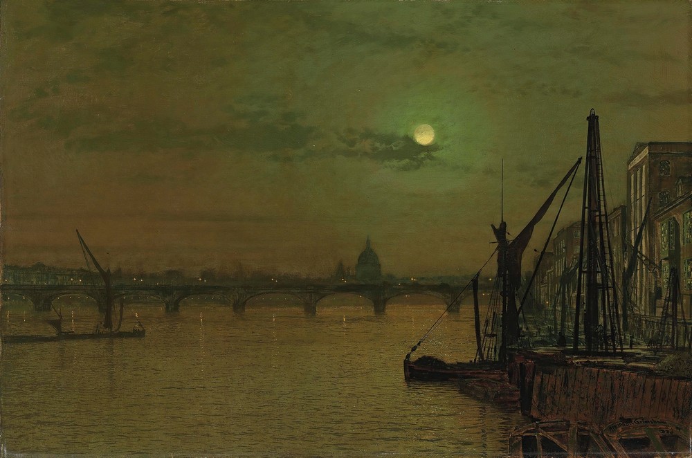 Waterloo Bridge, London, looking east