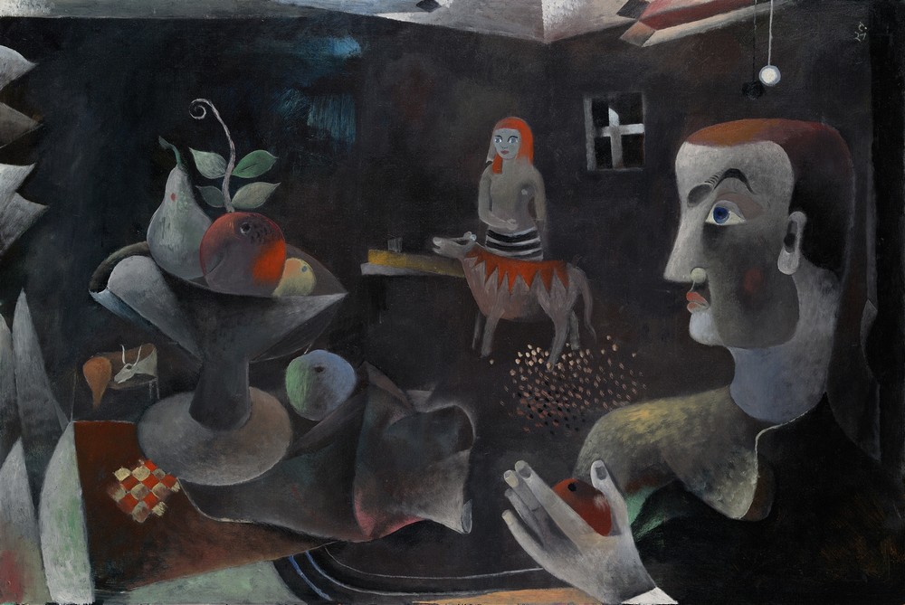 Interior with Head and Still Life
