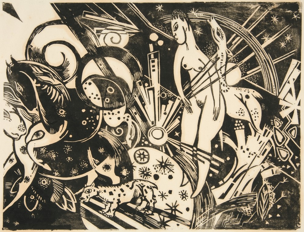 Composition with Female Nude and Animals