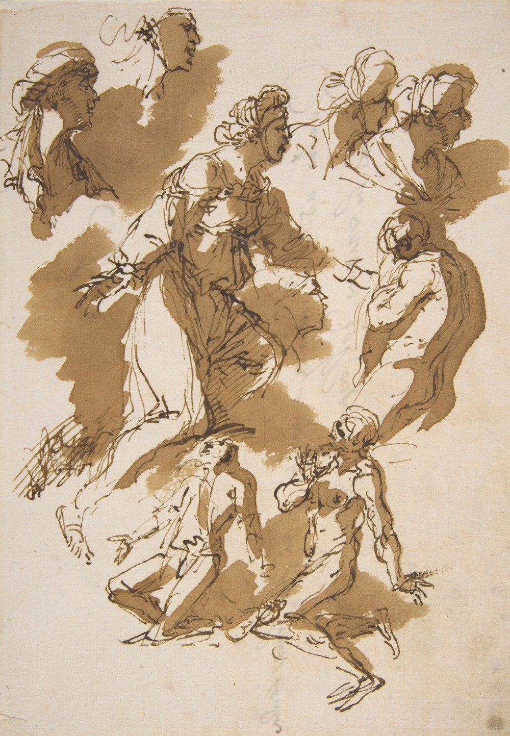 Studies of Kneeling Figures (1615–73)