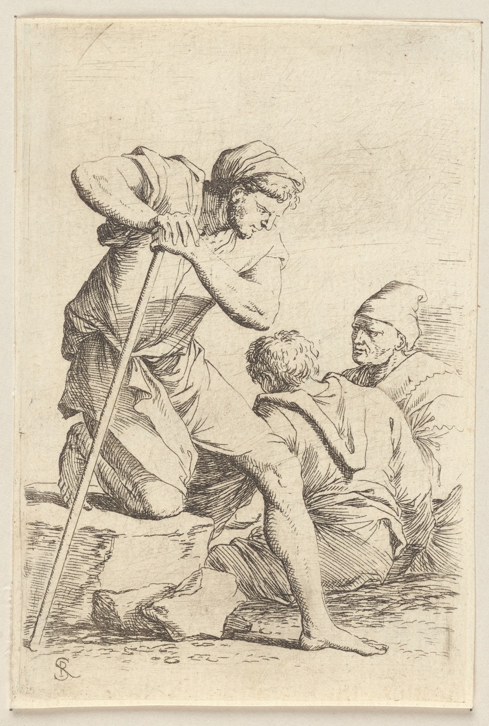 Three Men in Conversation
