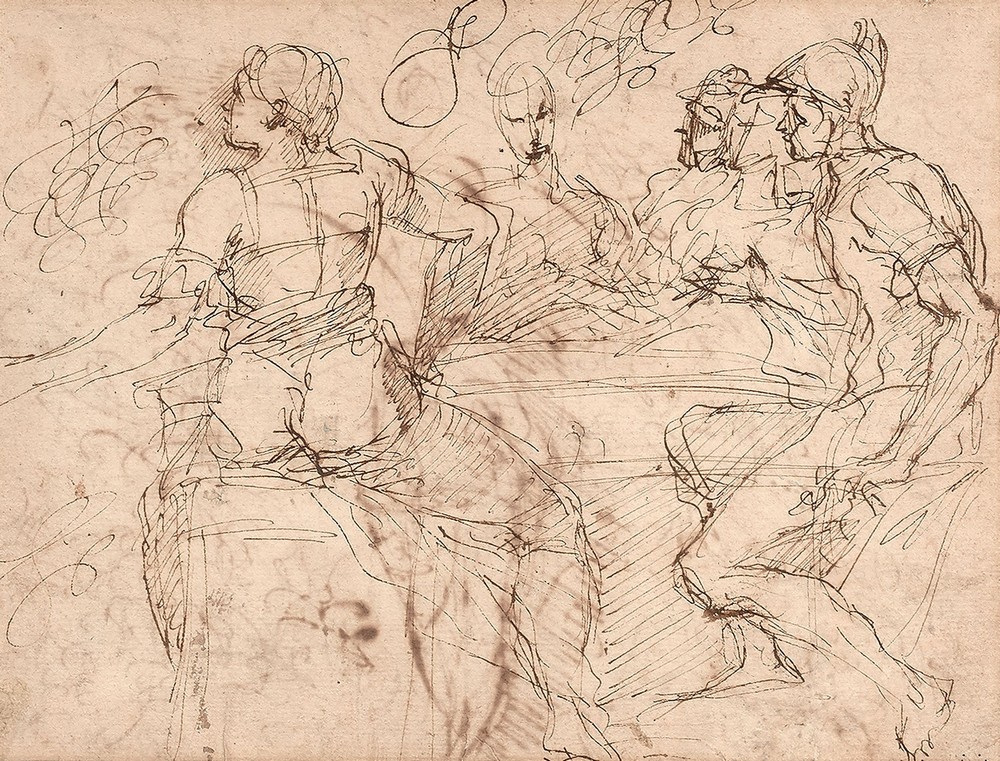 Personnages autour d’une table
