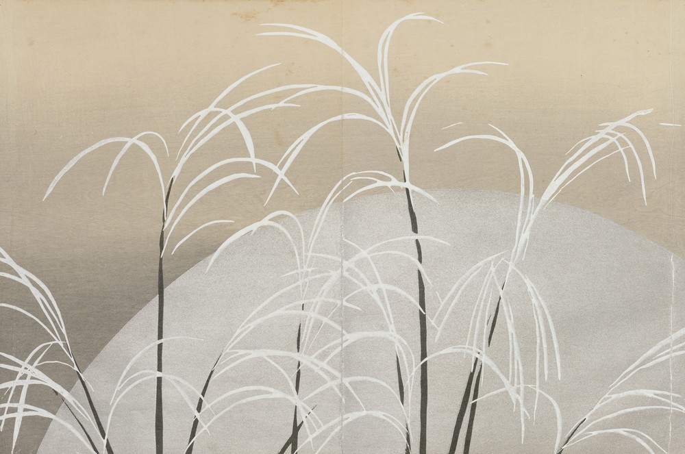 Pampas Grass in Moonlight (Obana ni tsuki)