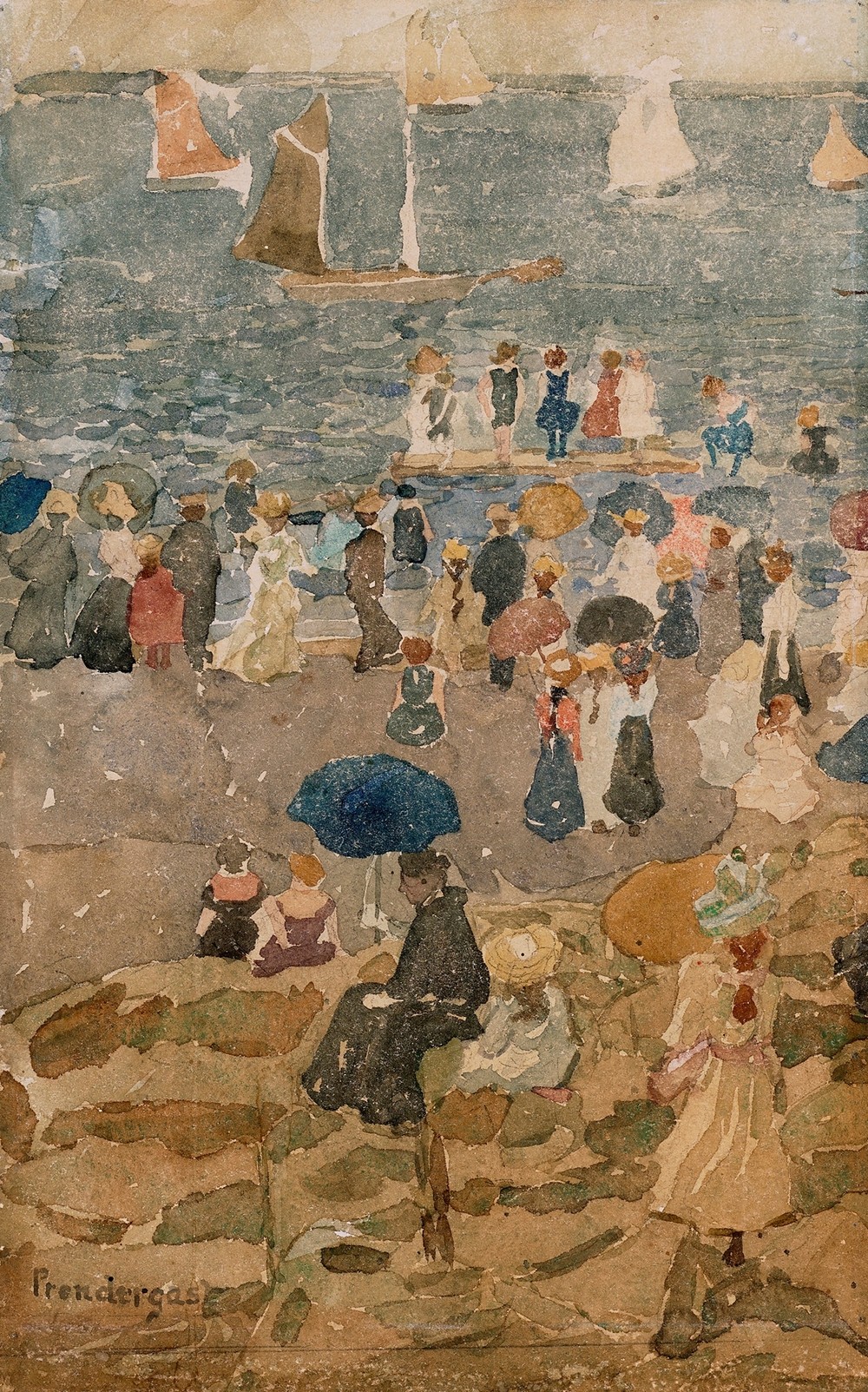 Beach Scene, North Shore (circa 1896-97)
