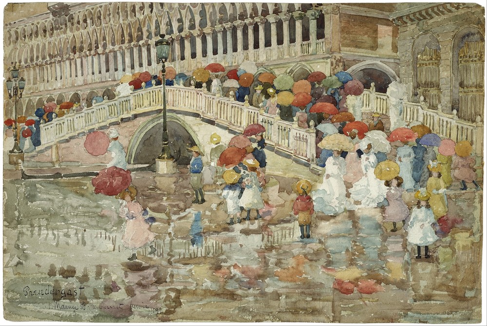 Umbrellas in the Rain