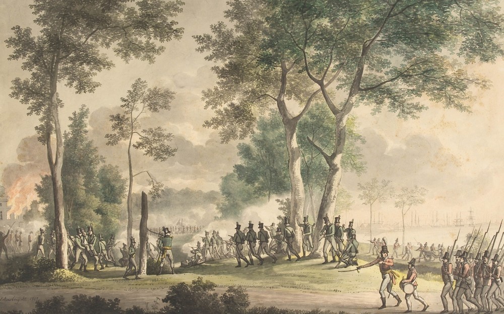 Livjægernes udfald i Classens have 31.august 1807.