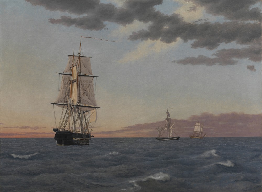 The Corvette ‘Galathea’ Lying to in order to Send Help to the Brig ‘St Jean’